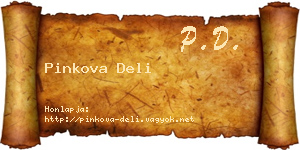 Pinkova Deli névjegykártya
